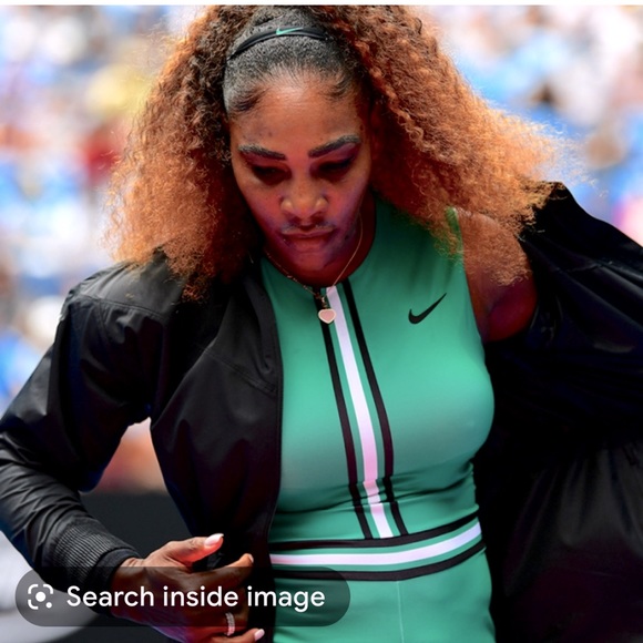 SERENA WILLIAMS BOMBER JACKET WITH HIDDEN BUTTON FRONT - Picture 1 of 17